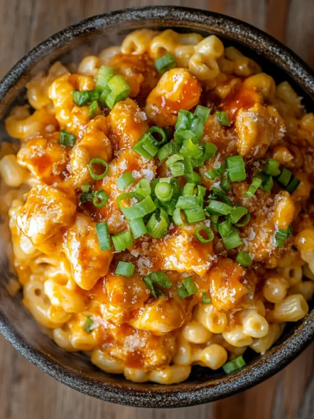 honey buffalo chicken and mac and cheese