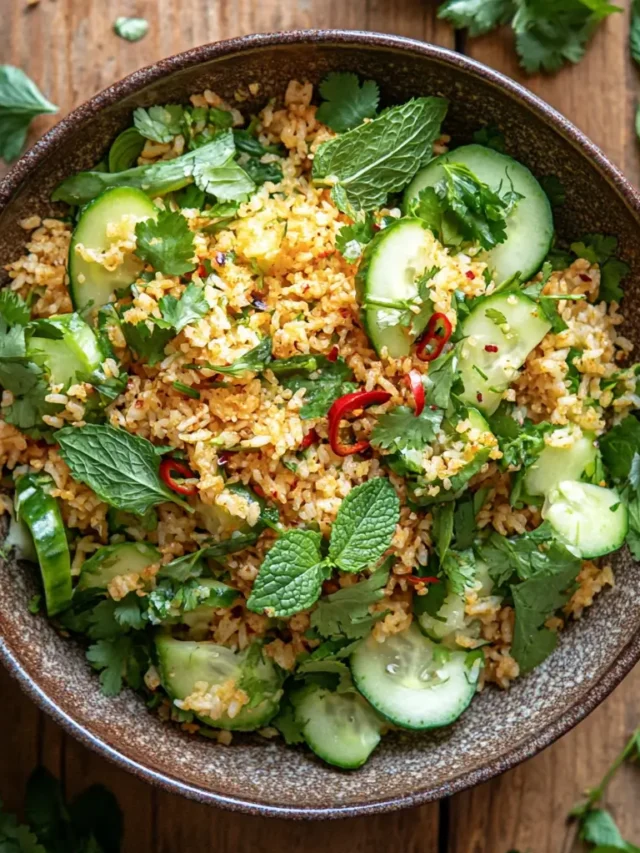 crispy rice salad