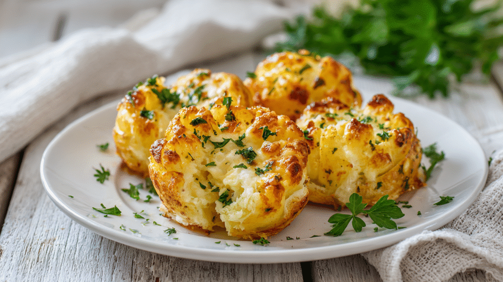 Air Fryer Käse Blooming Kartoffeln knusprig überbacken mit geschmolzenem Käse