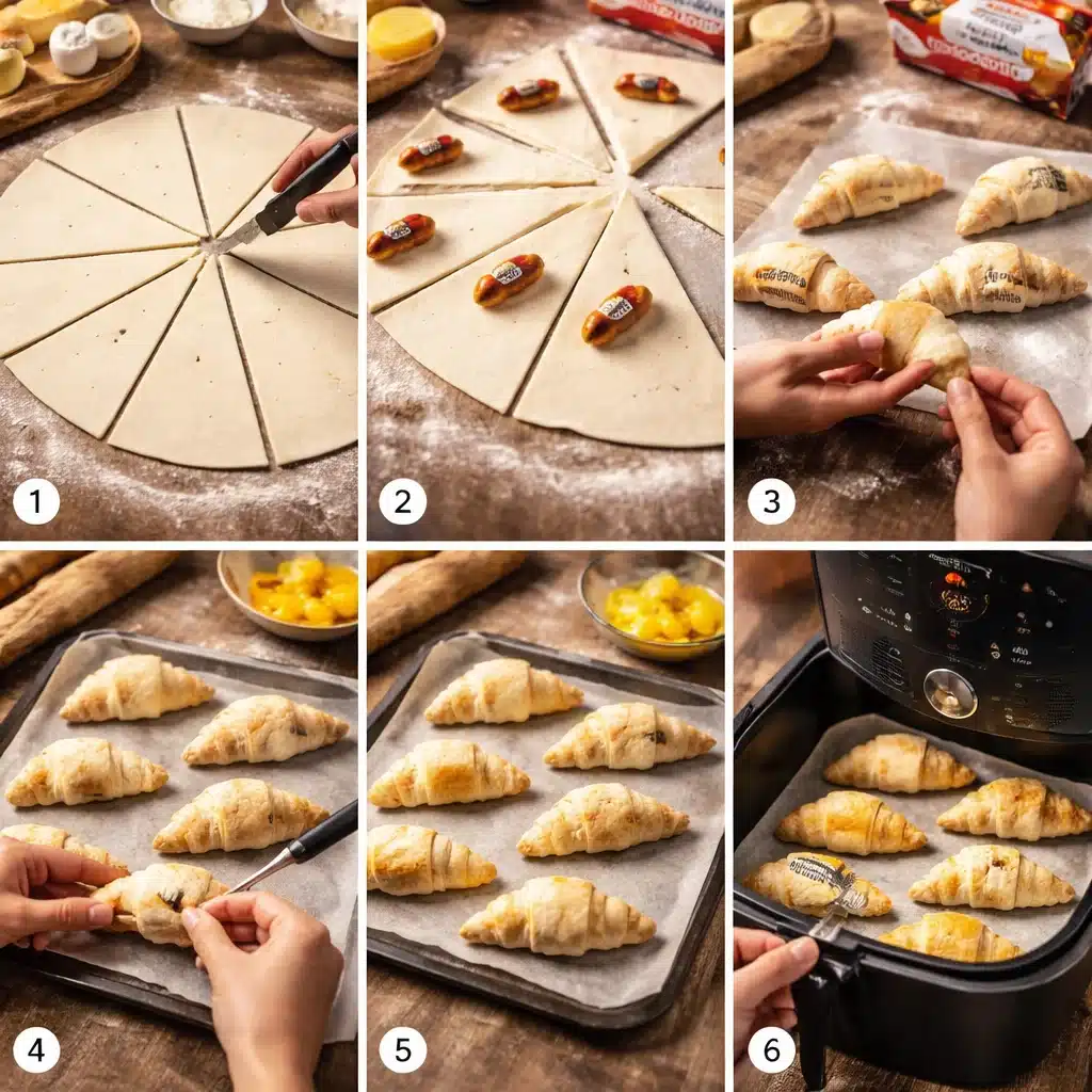 KINDER‑Schokobon Schokocroissant Airfryer