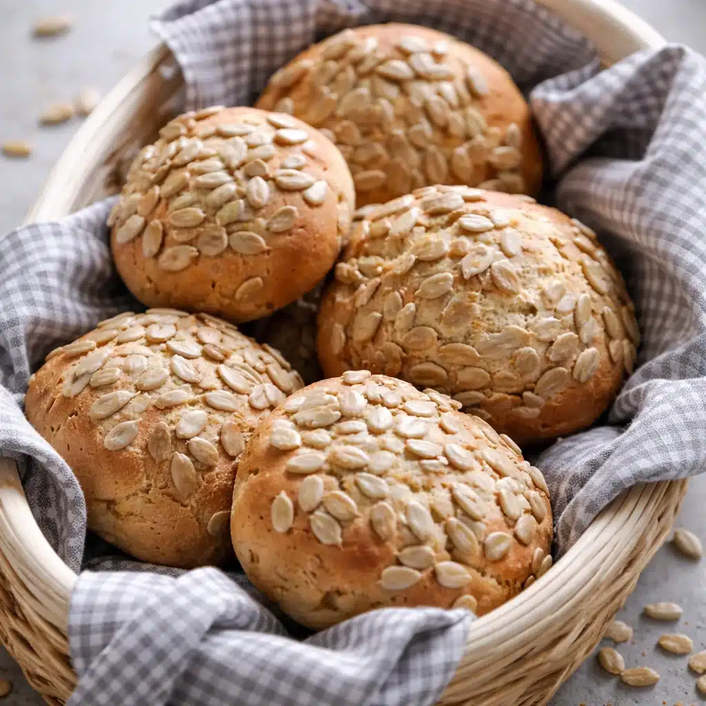 Protein‑Power‑Brötchen aus dem Airfryer, glutenfrei und eiweißreich, einfach zubereitet.