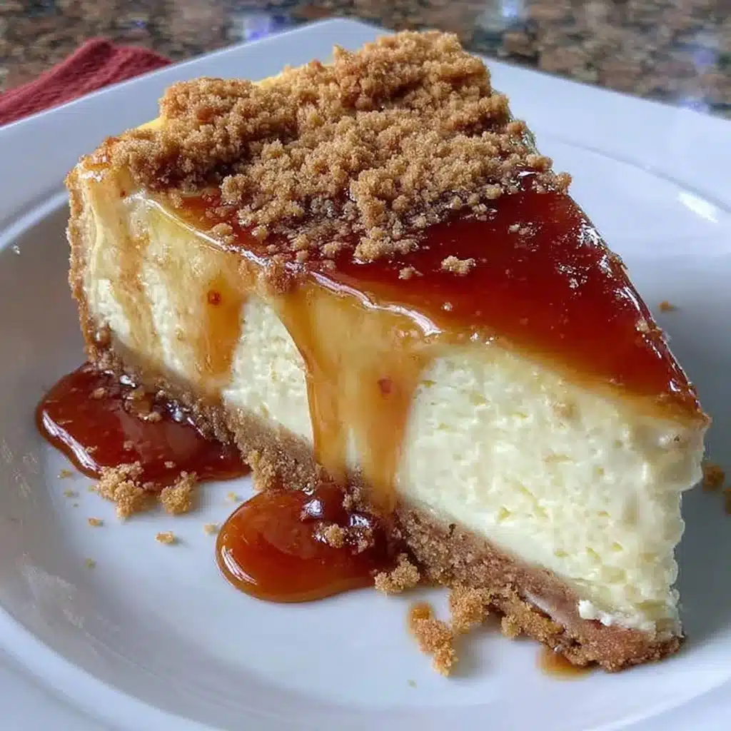 Leckerer Spekulatius-Käsekuchen auf einem Teller