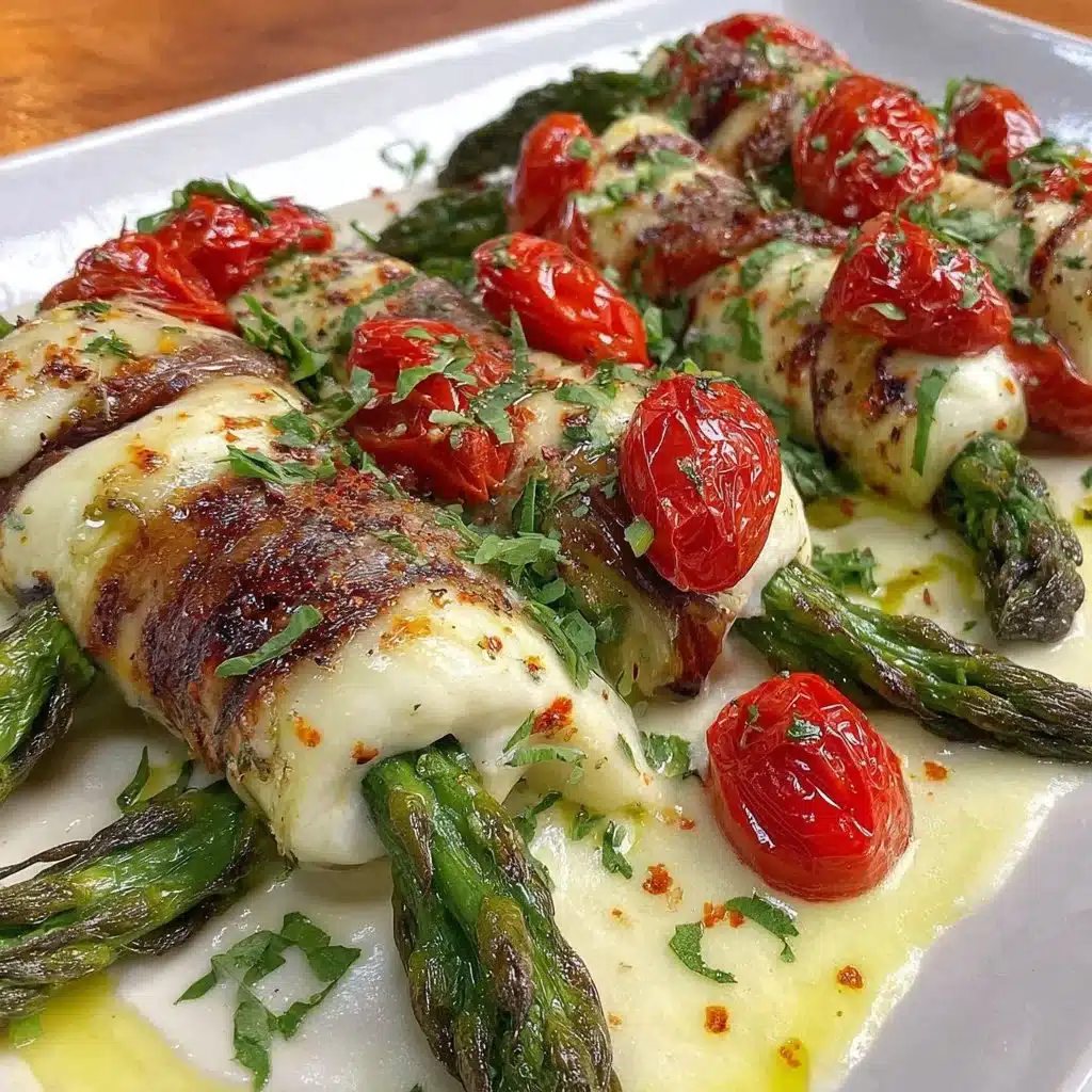 Gemüse-Päckchen mit Mozzarella für den Grill