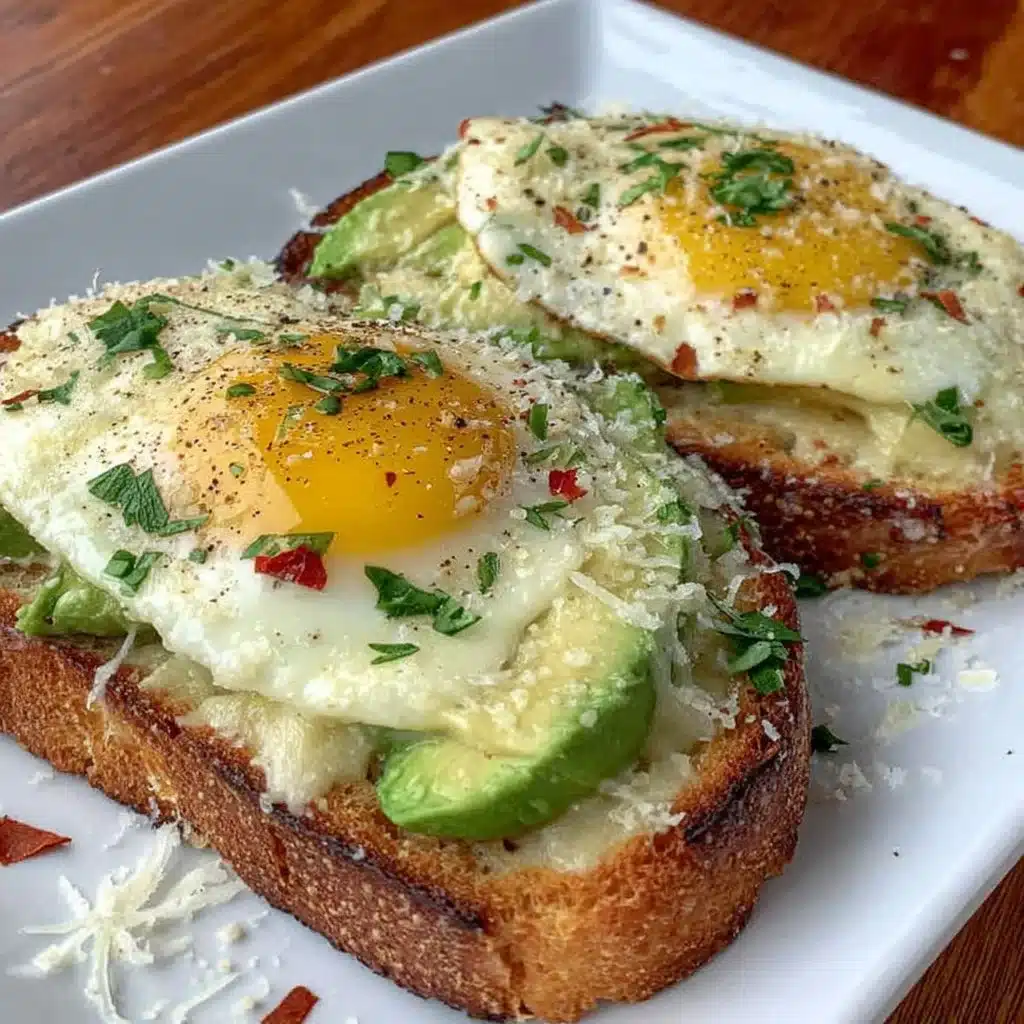 Zweites Frühstück: Avocado-Toast mit frischen Zutaten auf einem Holzbrett