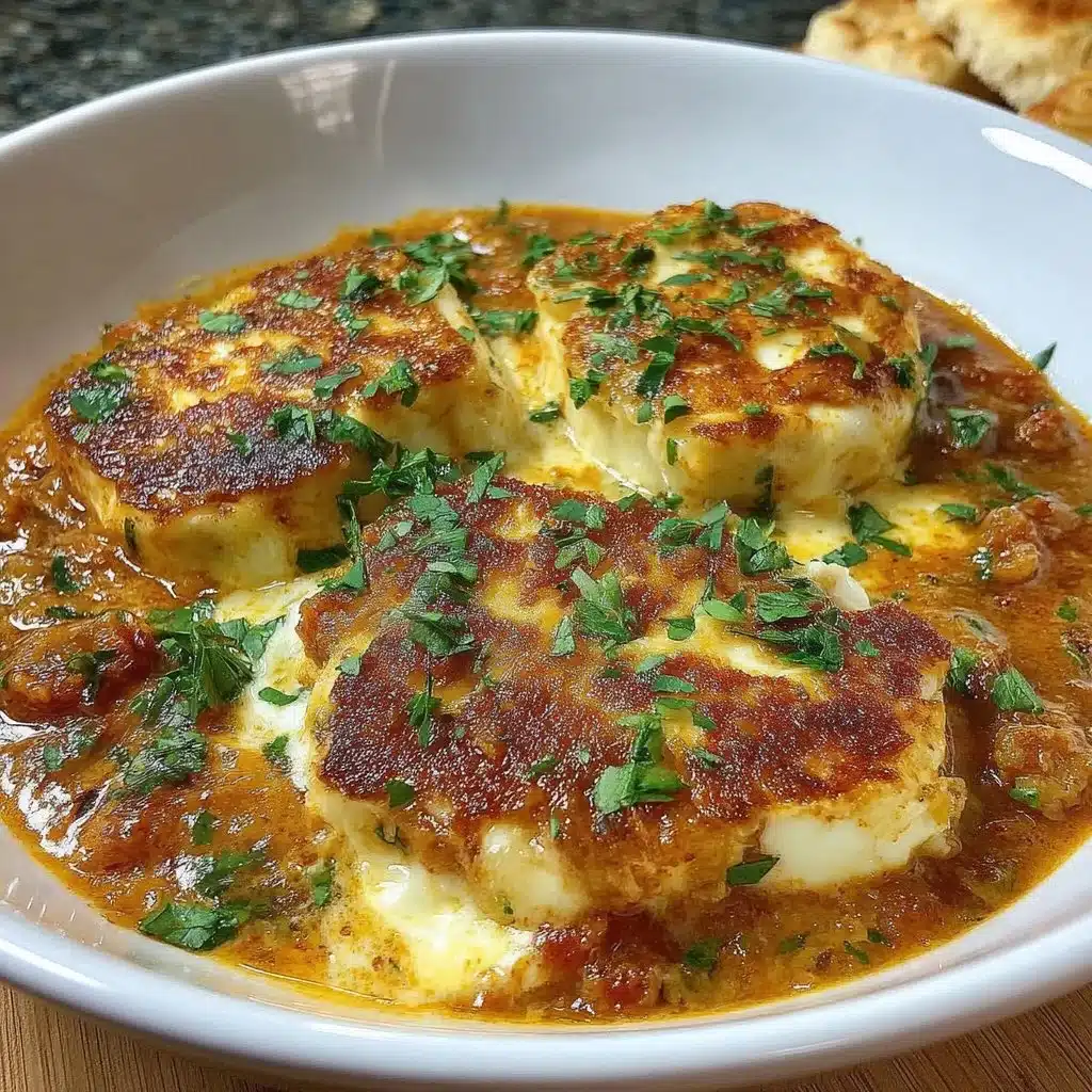 Halloumi Makhani Gericht mit würziger Makhani-Sauce