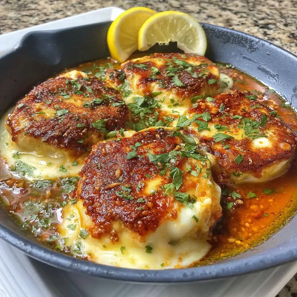 Halloumi Makhani mit Gewürzen und cremiger Sauce auf einem Teller