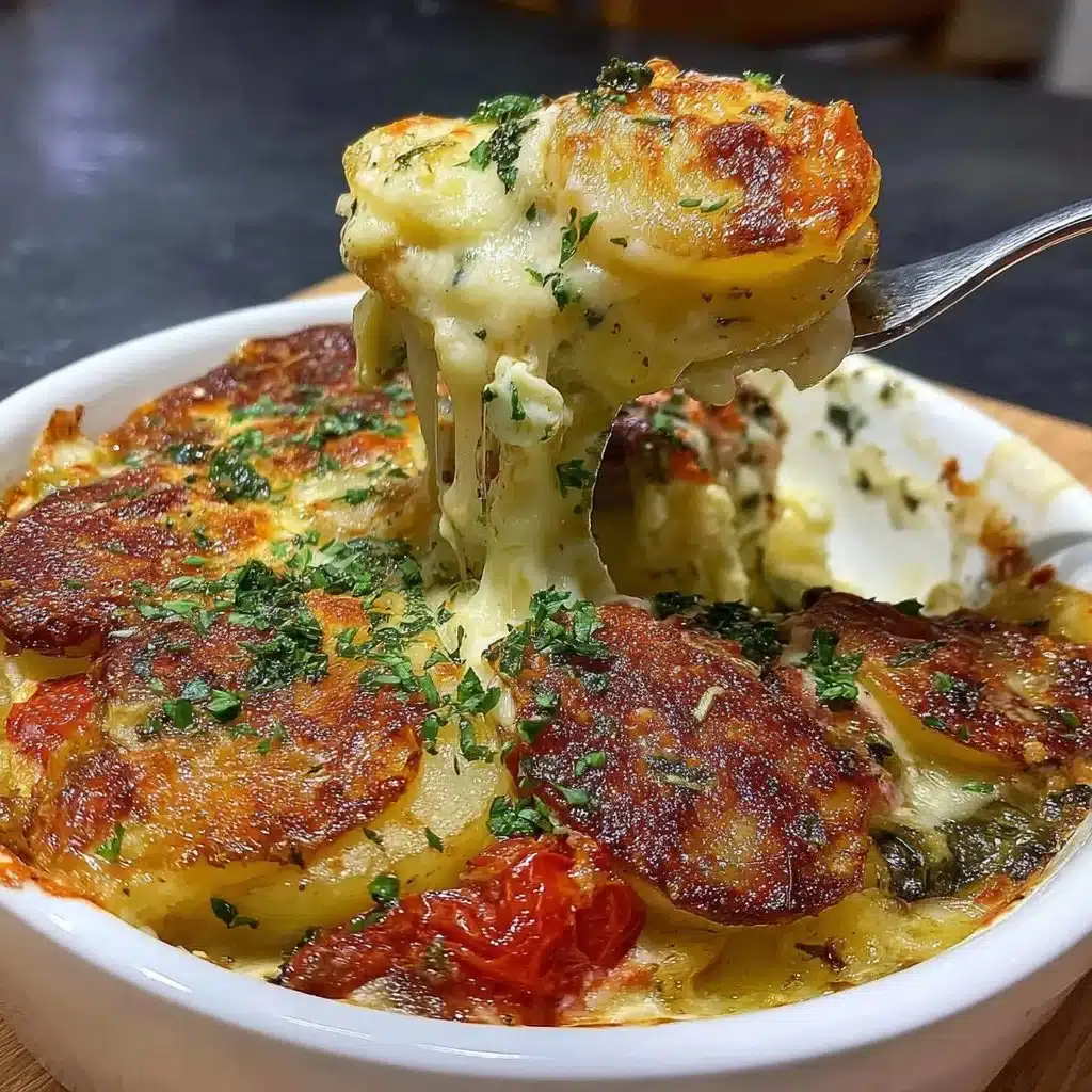 Köstliches Ofengemüse mit Feta und Kartoffeln, gesund und einfach zubereitet