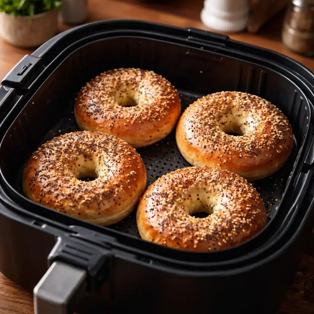 air fryer Sesam-Bagels