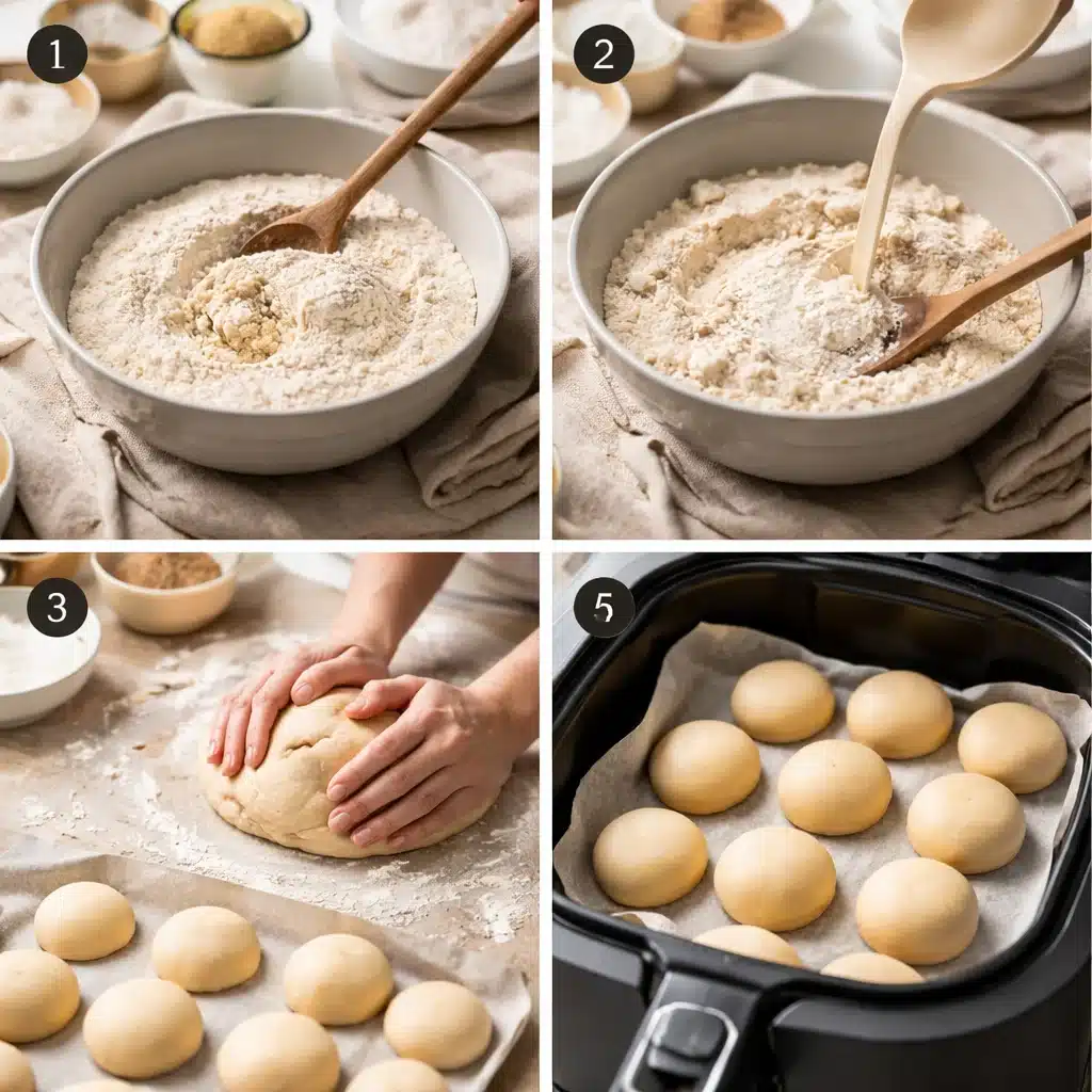 Leckere Berliner/Krapfen aus dem Airfryer ohne Frittierfett