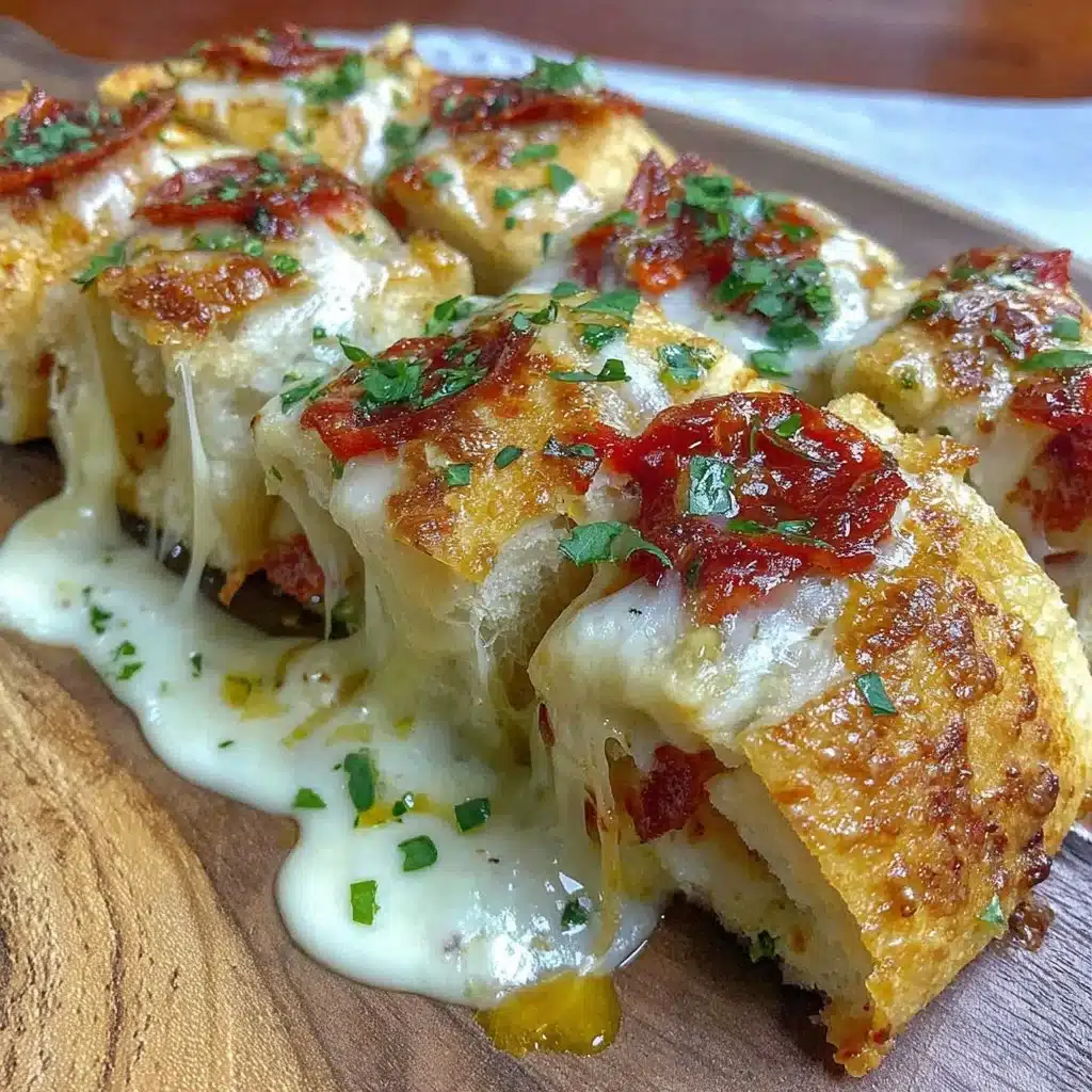 Leckere Pizza-Roll-Brötchen frisch aus dem Ofen