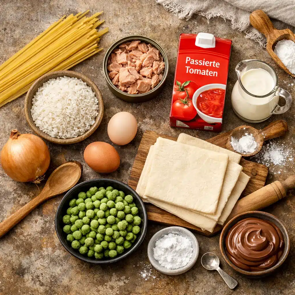 Abendessen mit wenigen Zutaten