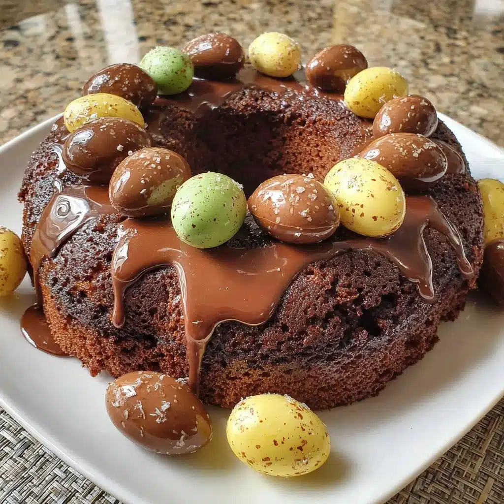 Leckere Schokobon-Torte, ideal für Ostern