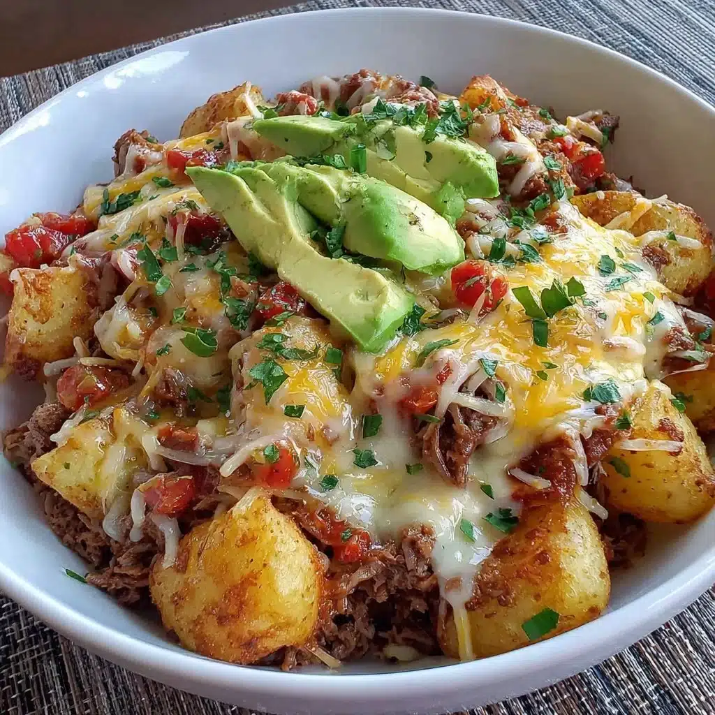 Schnelle Kartoffel Taco Schüssel