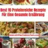 Verschiedene proteinreiche Rezepte für eine gesunde Ernährung