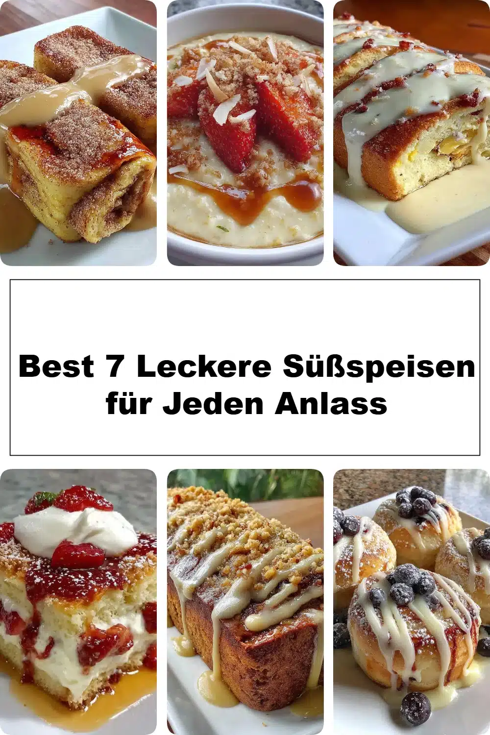 Auswahl von leckeren Süßspeisen für verschiedene Anlässe