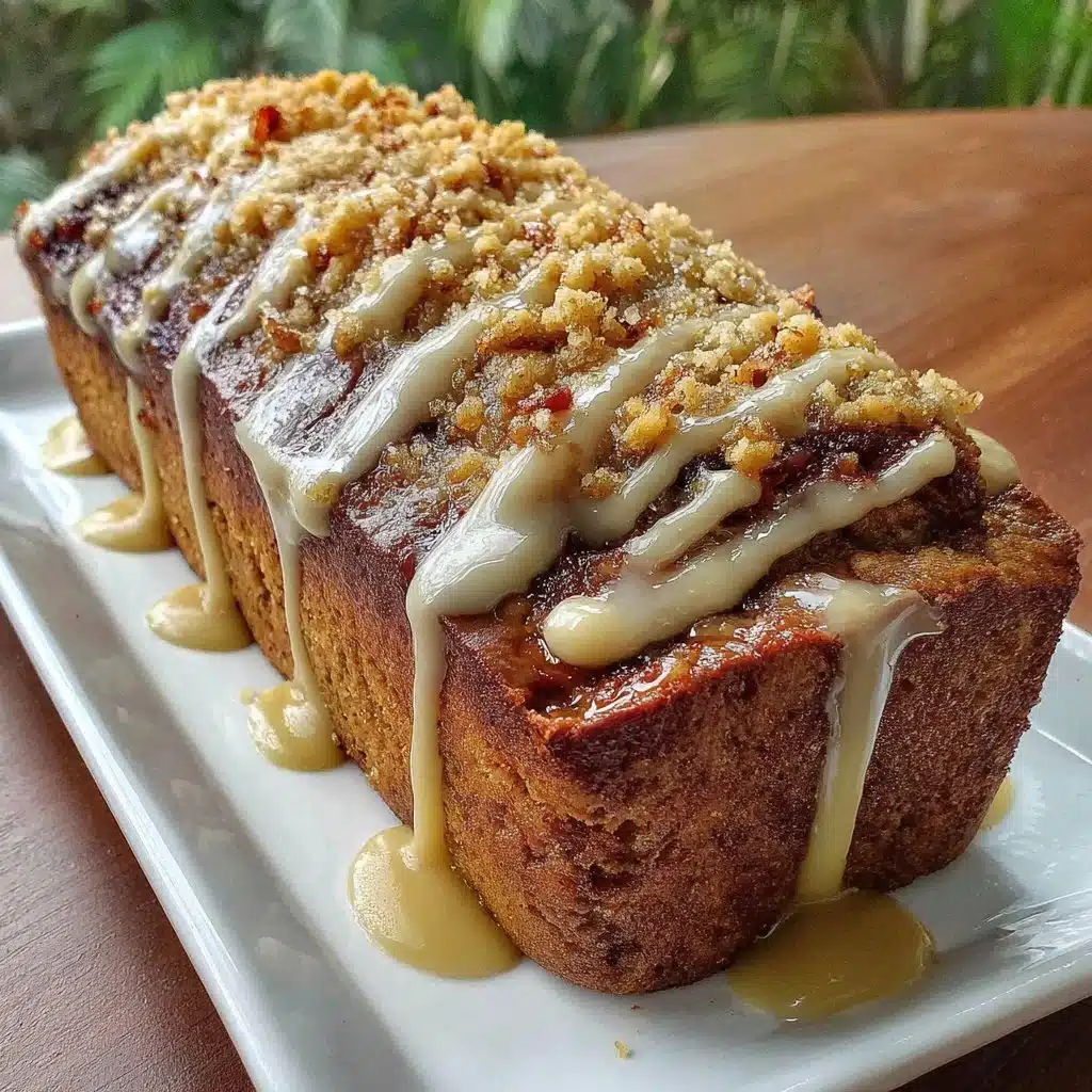 Veganer Zimtstrudel Bananenbrot mit Zimtstreuseln