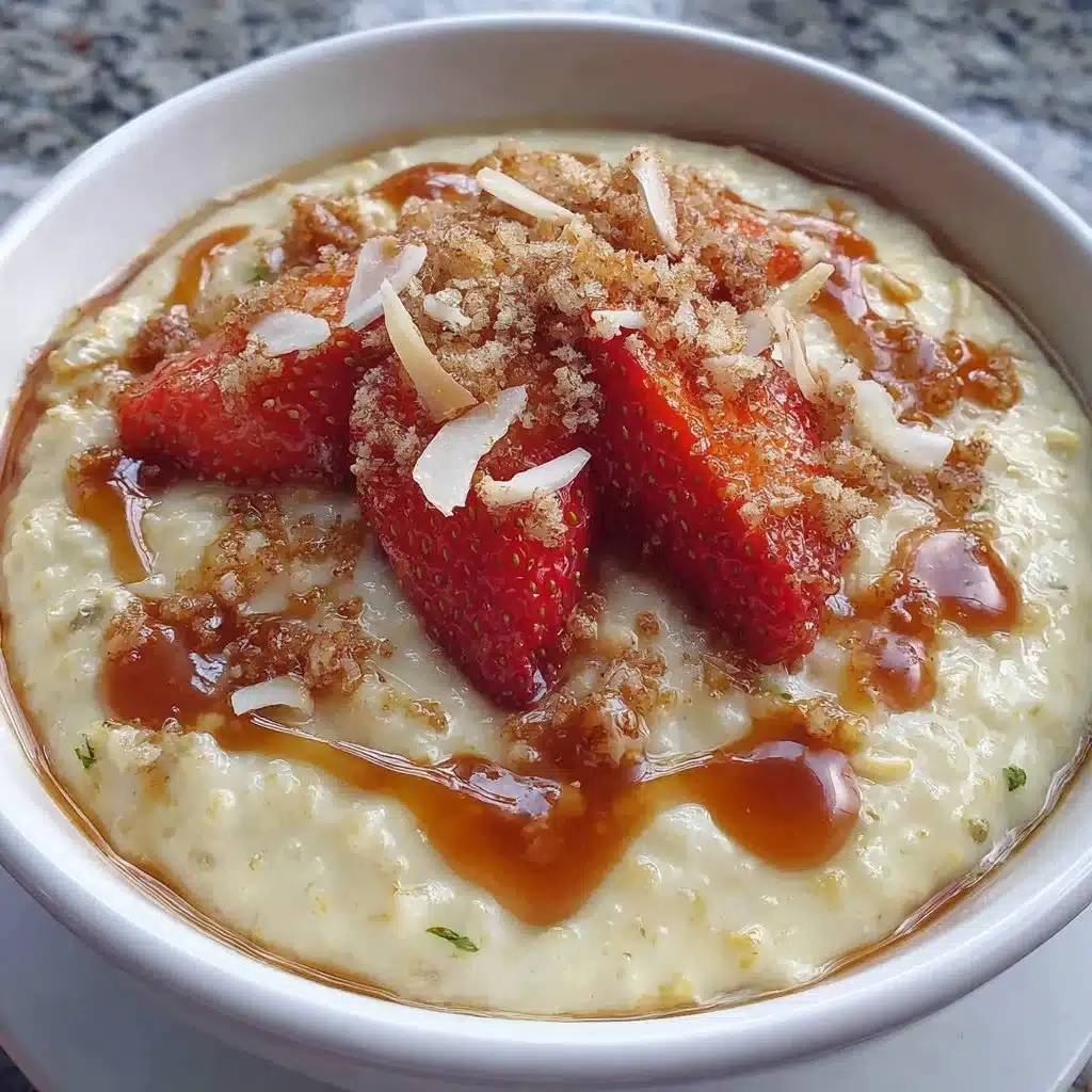 Vanillepudding Haferflocken